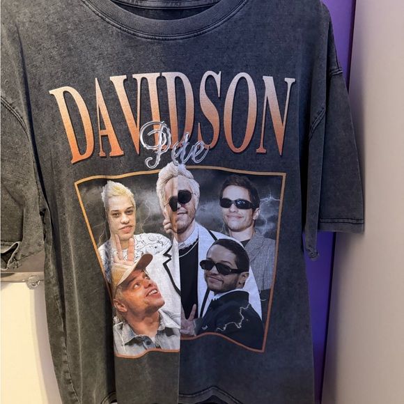 Tops - Davidson Graphic Men's T-Shirt - Black